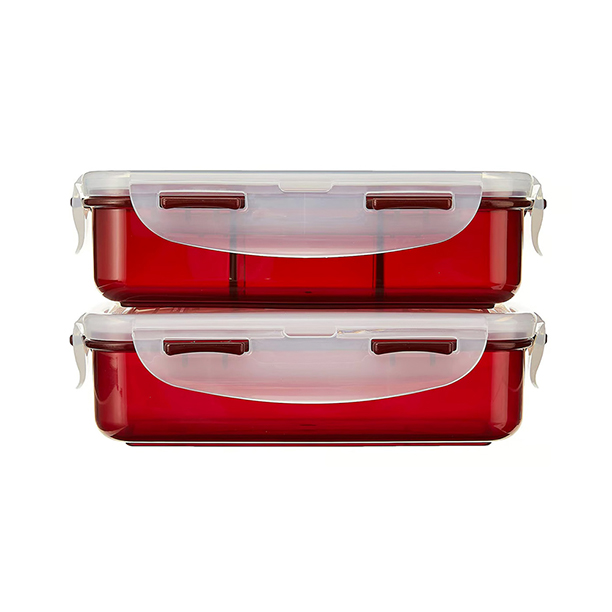 Bộ Túi Cơm Hộp LocknLock - 180x100x115cm - Kèm Túi, Muỗng, Nĩa Màu Đỏ - HPL752DR, , large image number 1